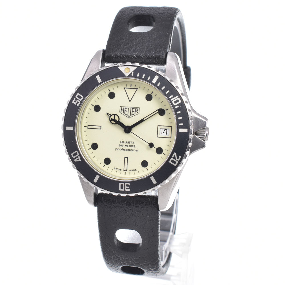 TAG HEUER 1000 Professional 980.113B Full LumiBrite Light yellow Dial Quartz Men's
 Watch D#149405