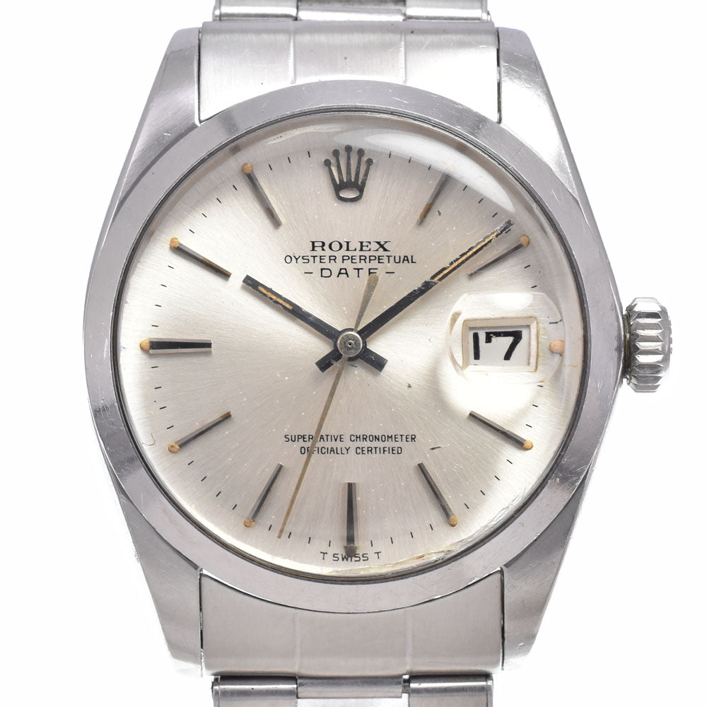 ROLEX Oyster perpetual date 1500 vintage Cal.1560 Silver Dial Automatic Men's
 Watch B#149408