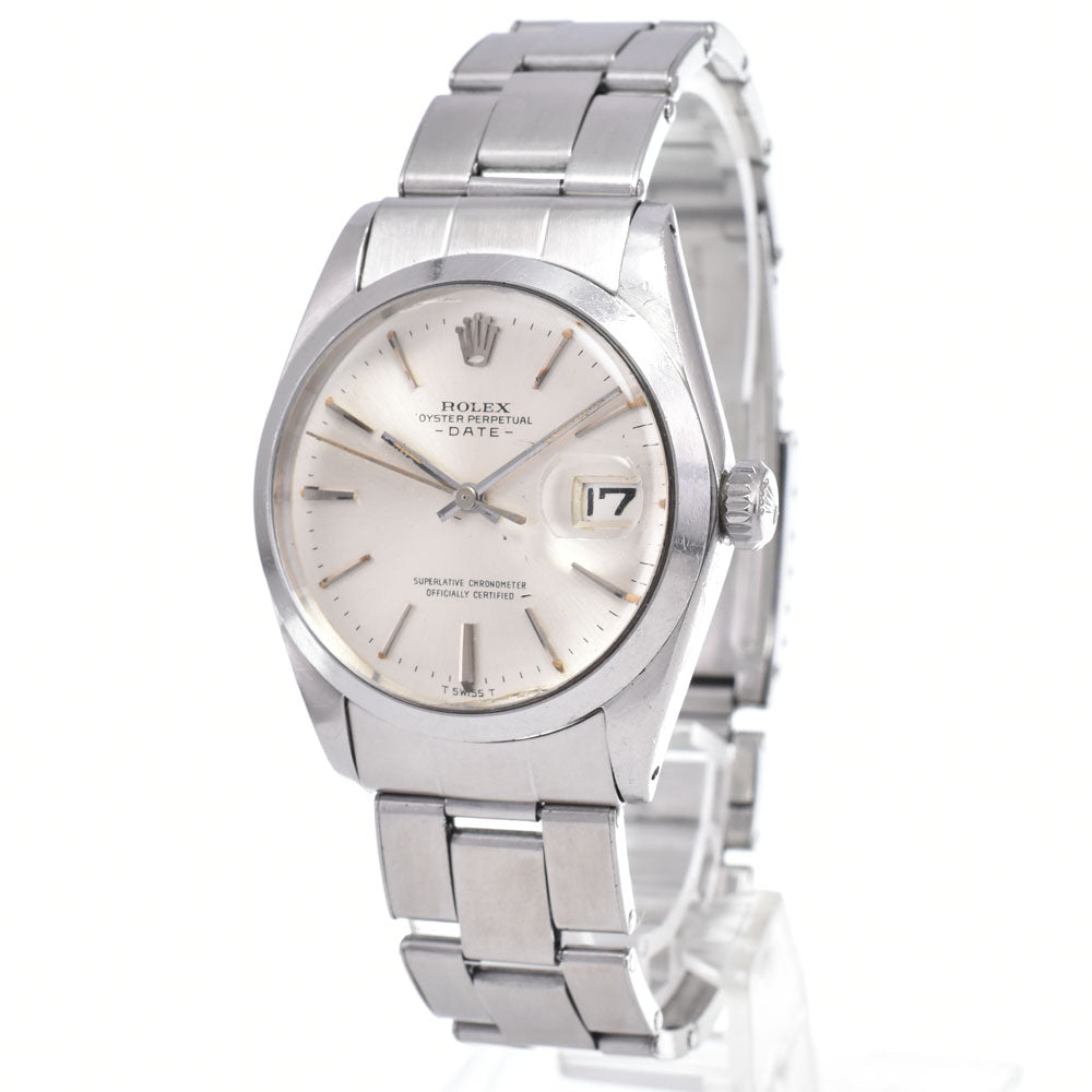 ROLEX Oyster perpetual date 1500 vintage Cal.1560 Silver Dial Automatic Men's
 Watch B#149408