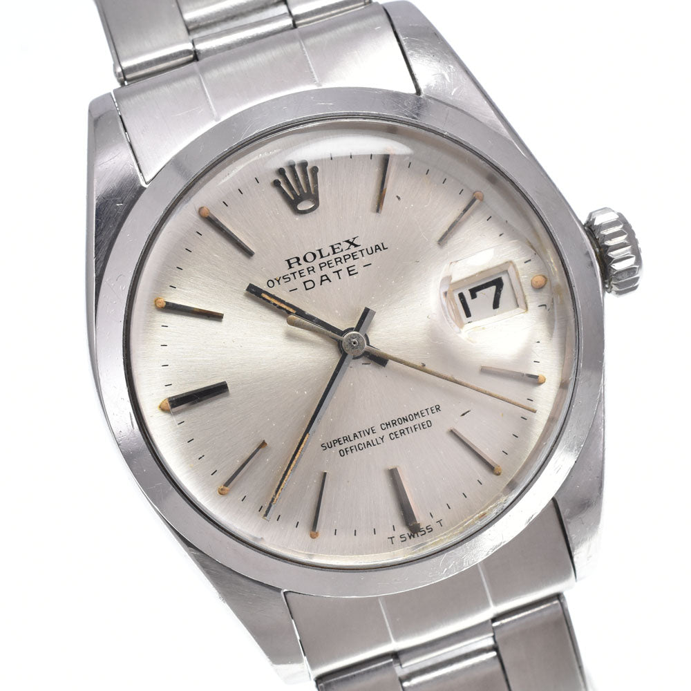 ROLEX Oyster perpetual date 1500 vintage Cal.1560 Silver Dial Automatic Men's
 Watch B#149408