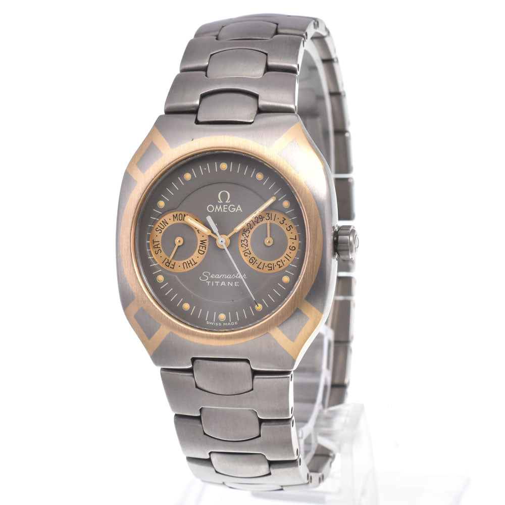 OMEGA Seamaster Polaris 2220.40 Titanium / K18YG gray Dial Quartz Men's
 Watch B#149409