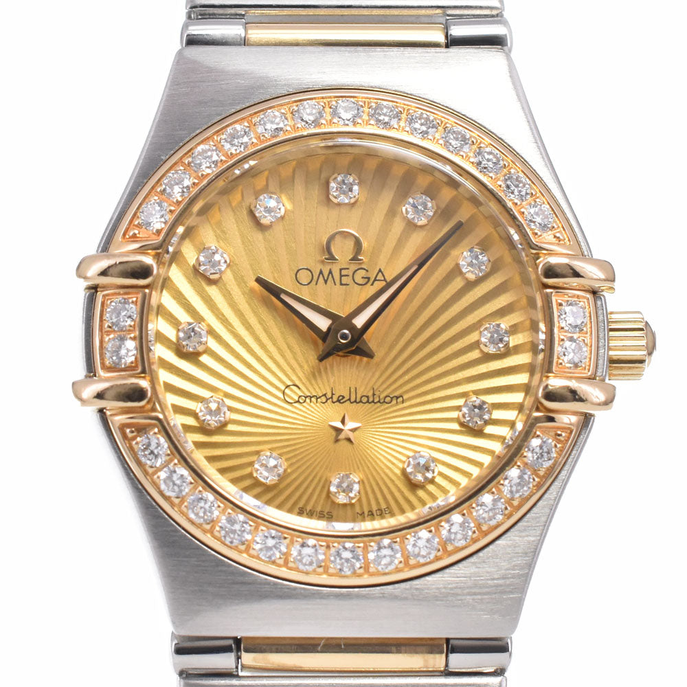OMEGA Constellation Mini 111.25.23.60.58.001 Diamond 160th Anniversary Model gold Dial Quartz Ladies
 Watch A#149413