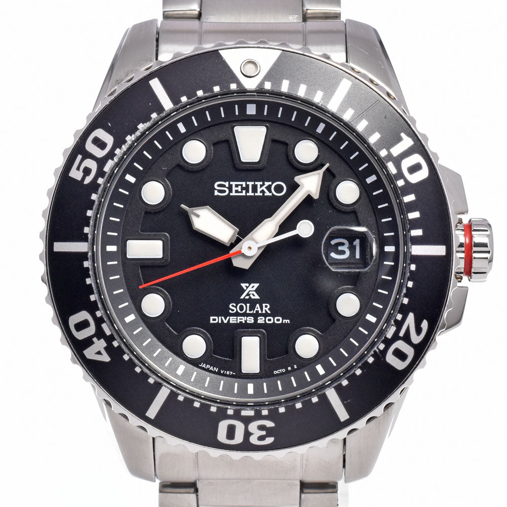 SEIKO Prospex Diver SBDJ017/V157-0BT0 black Dial Solar Men's
 Watch B#149426