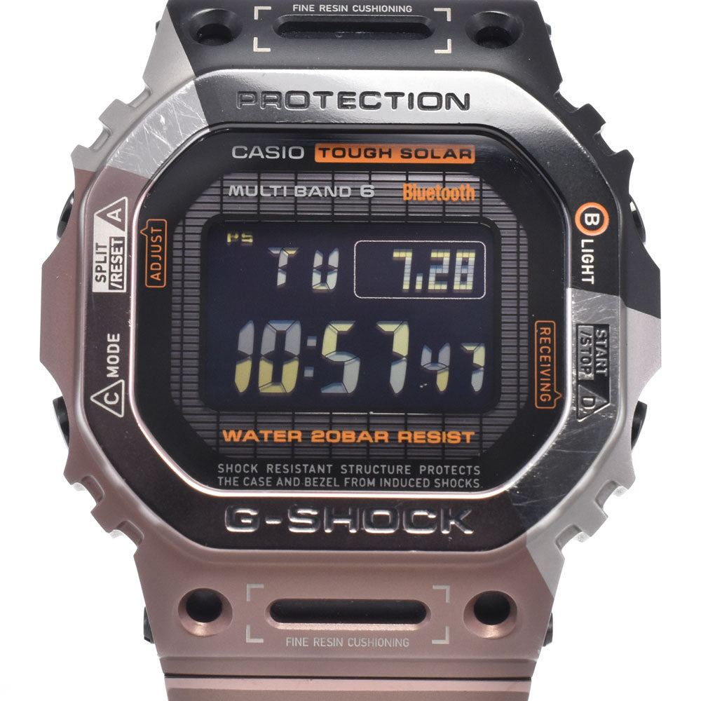 with paper CASIO G-SHOCK GMW-B5000TVB-1JR 5000 series full metal black Dial Radio Sync Solar Men's
 Watch A#149429
