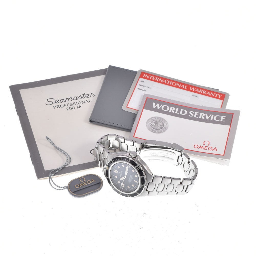 with paper OMEGA Seamaster Professional 200M 2850.50 black Dial Quartz Men's
 Watch A#149434