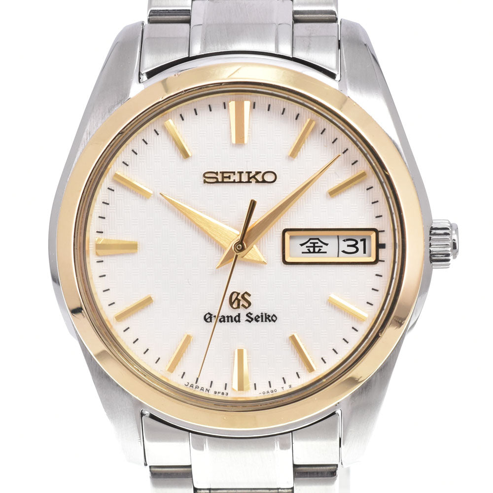 SEIKO Grand Seiko Day Date SBGT038/9F83-0AJ0 K18YG Bezel white Dial Quartz Men's
 Watch B#149437