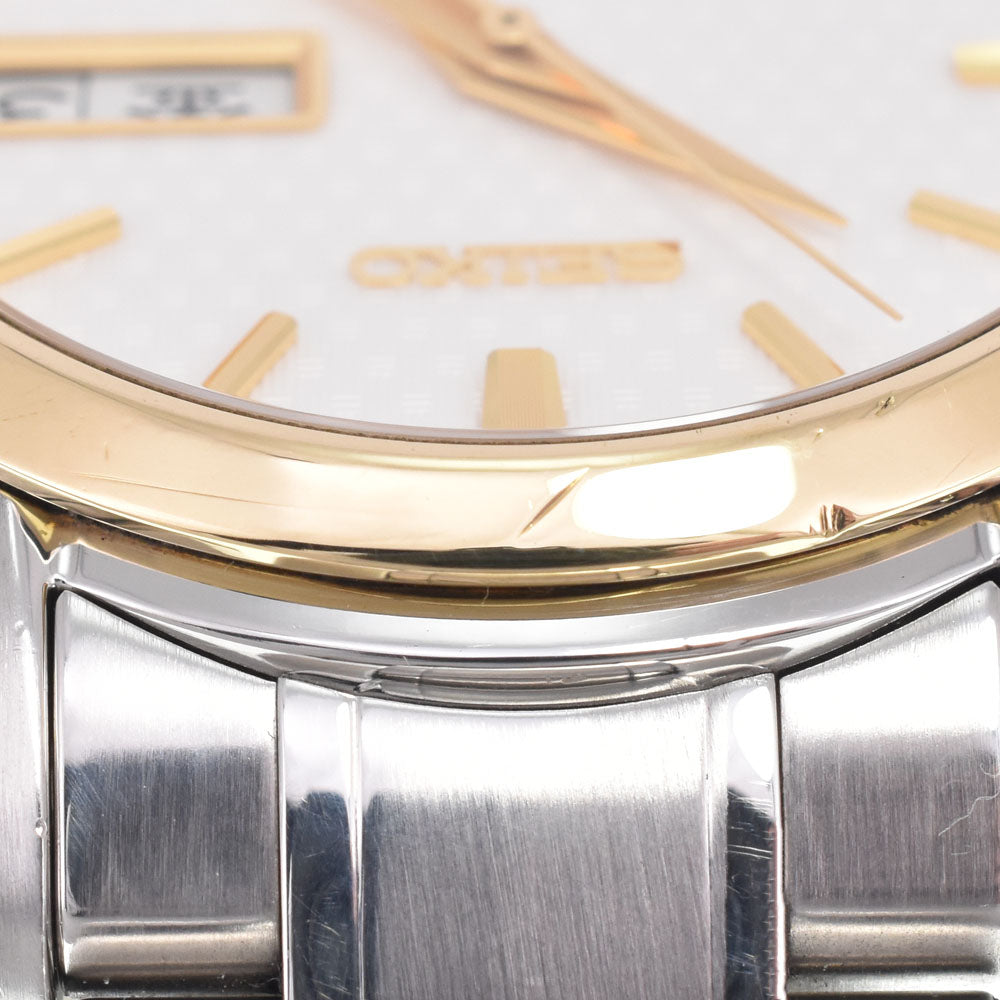 SEIKO Grand Seiko Day Date SBGT038/9F83-0AJ0 K18YG Bezel white Dial Quartz Men's
 Watch B#149437