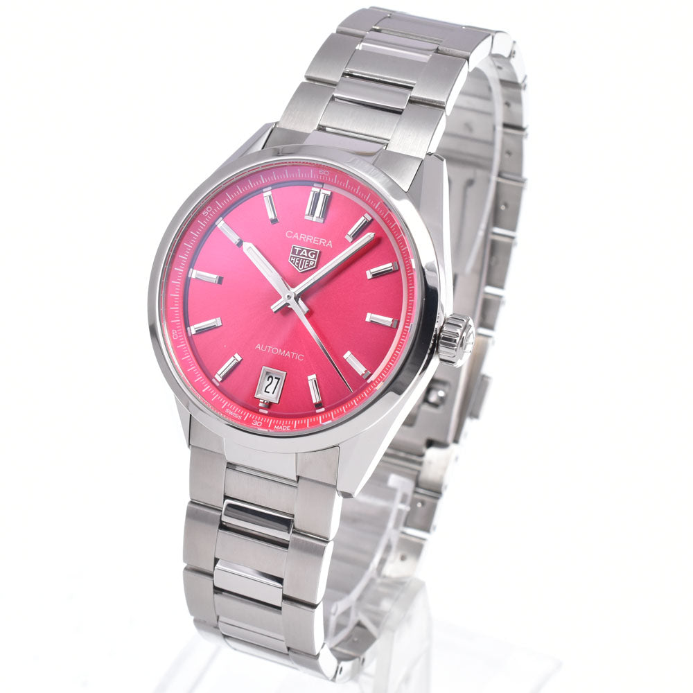 with paper TAG HEUER Carrera WBN2313.BA0001 pink Dial Automatic Unisex
 Watch B#149439