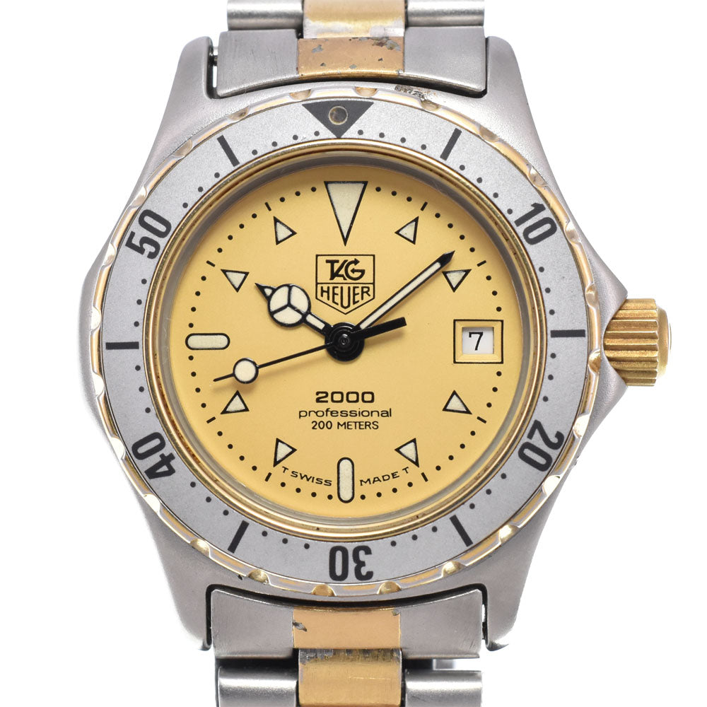 TAG HEUER 2000 974.008 Professional 200 m gold Dial Quartz Ladies
 Watch B#149444