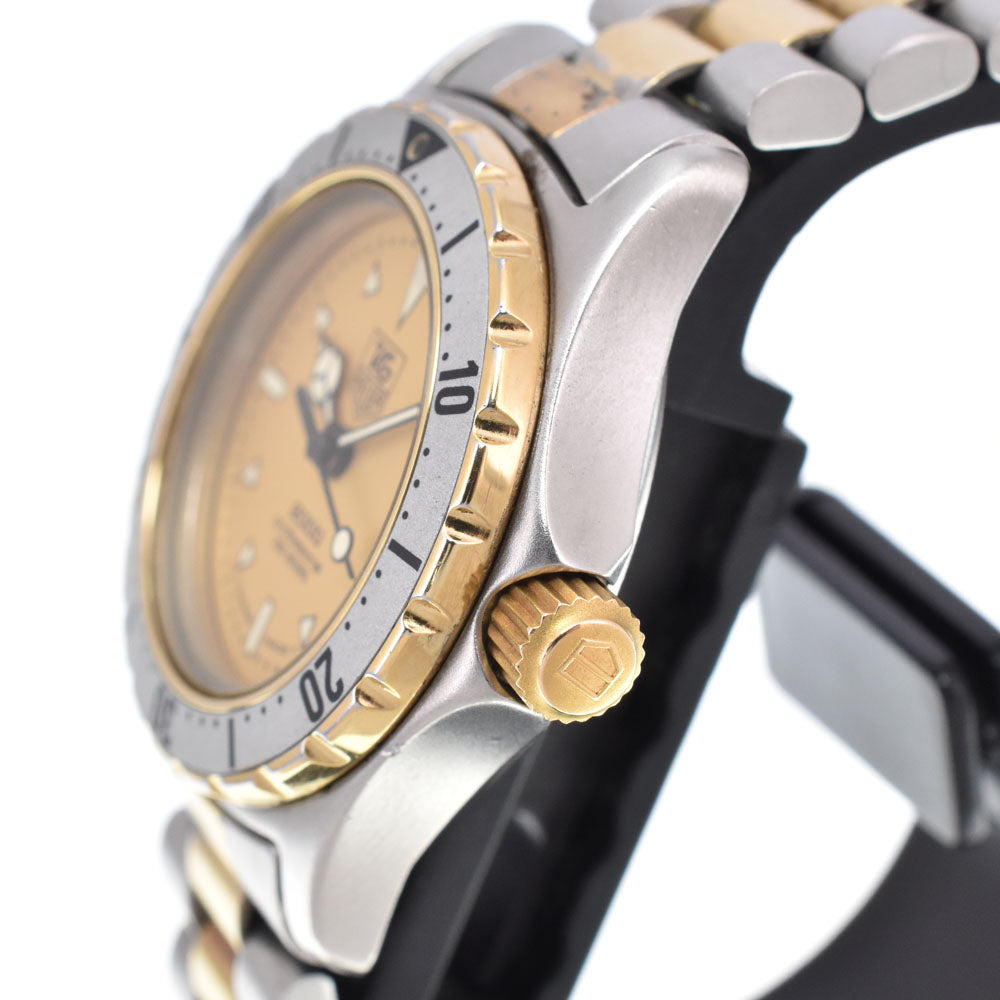 TAG HEUER 2000 974.008 Professional 200 m gold Dial Quartz Ladies
 Watch B#149444