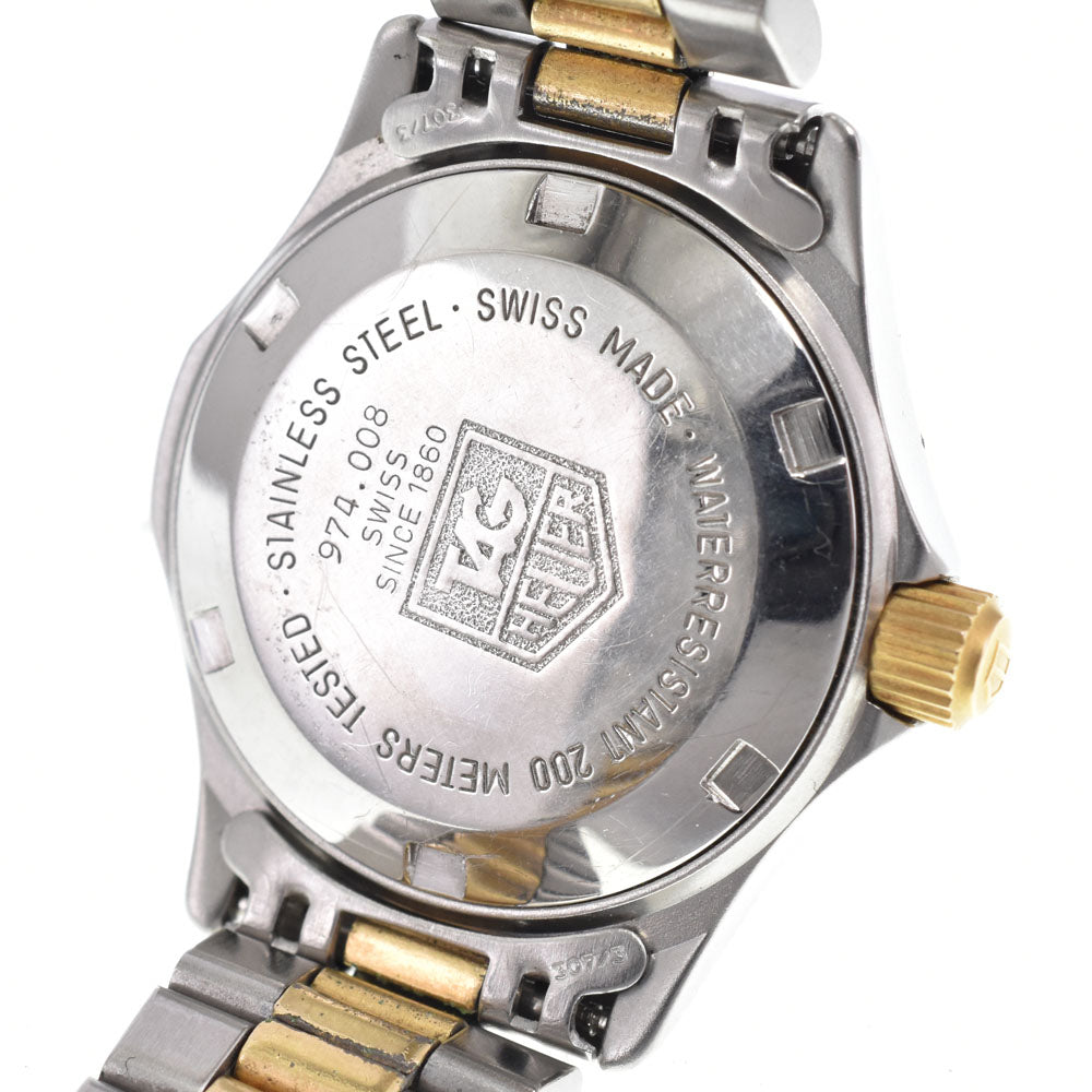TAG HEUER 2000 974.008 Professional 200 m gold Dial Quartz Ladies
 Watch B#149444