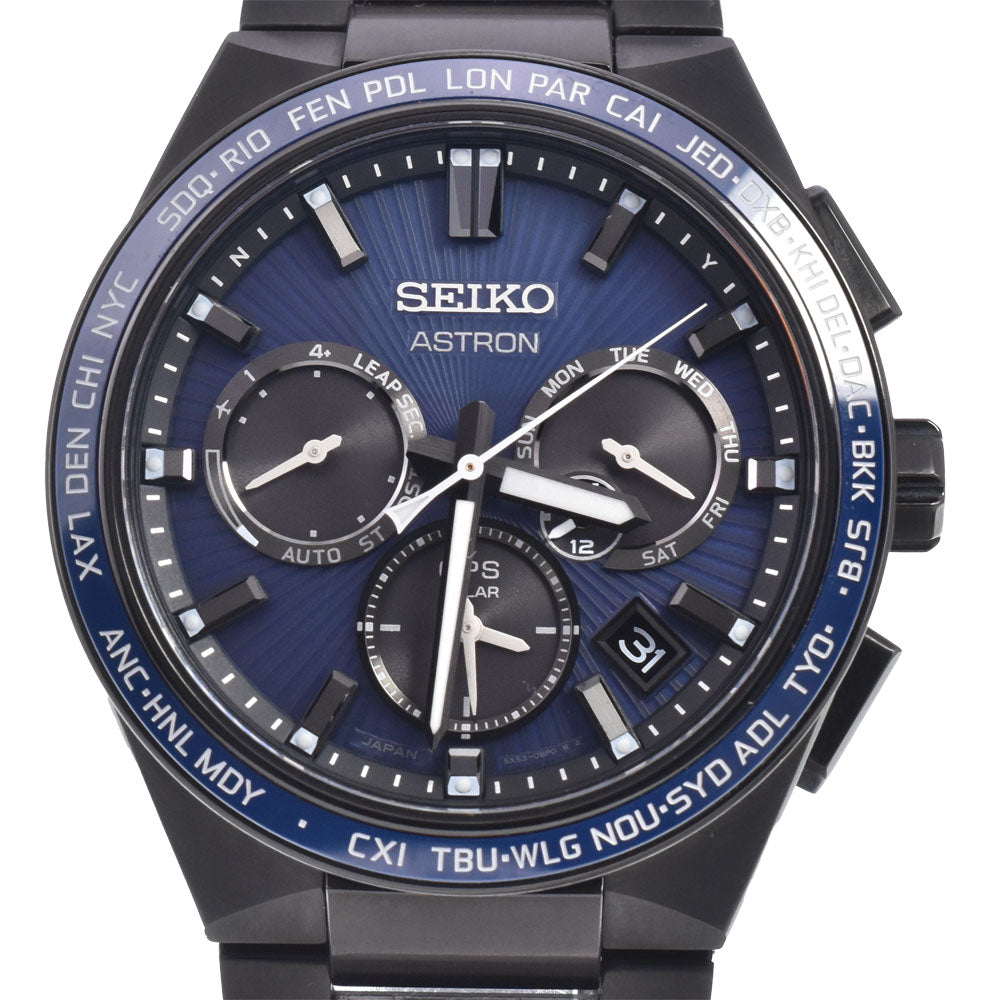 SEIKO Astron 5X53-0BV0 Chronograph blue Dial GPS Solar Men's
 Watch B#149446