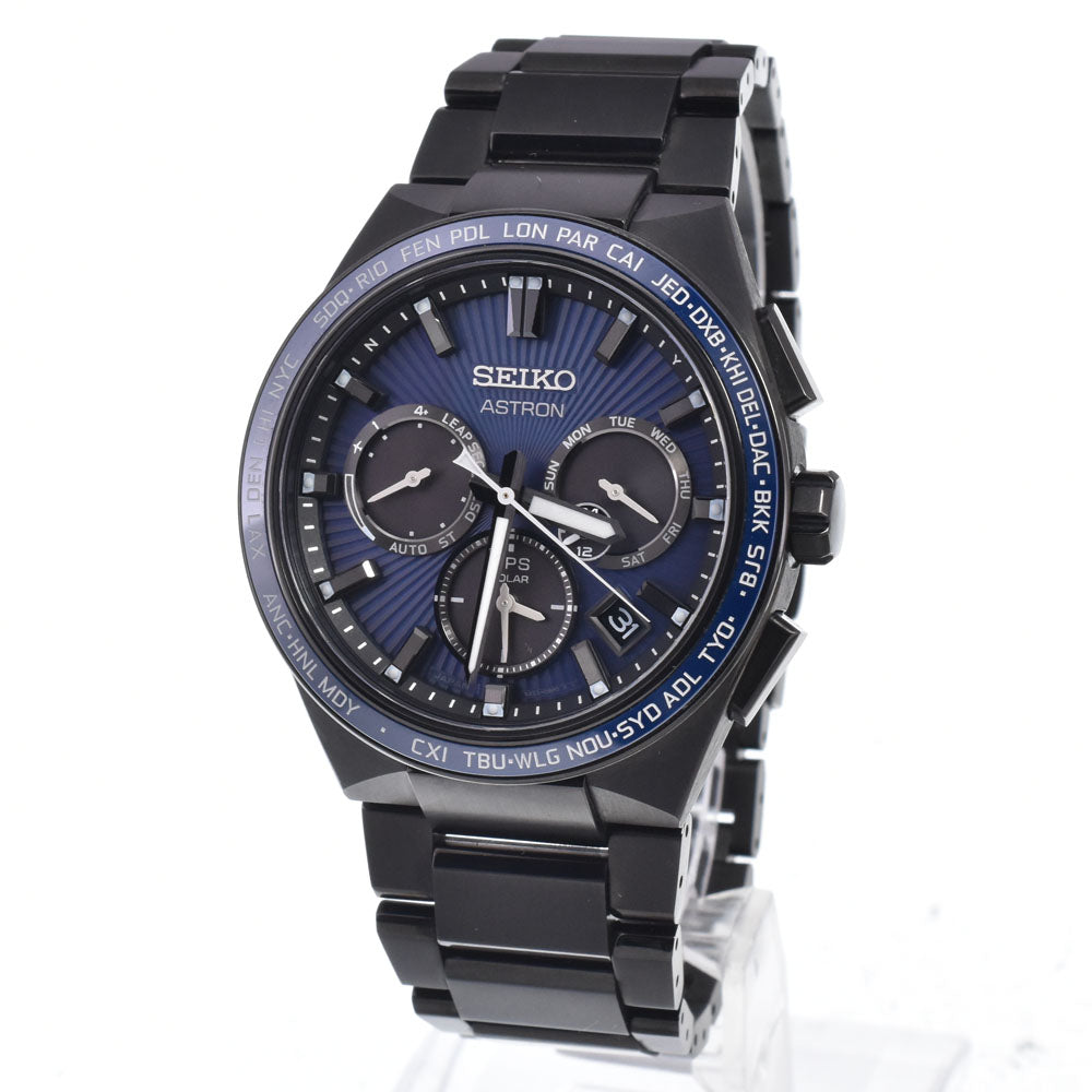 SEIKO Astron 5X53-0BV0 Chronograph blue Dial GPS Solar Men's
 Watch B#149446