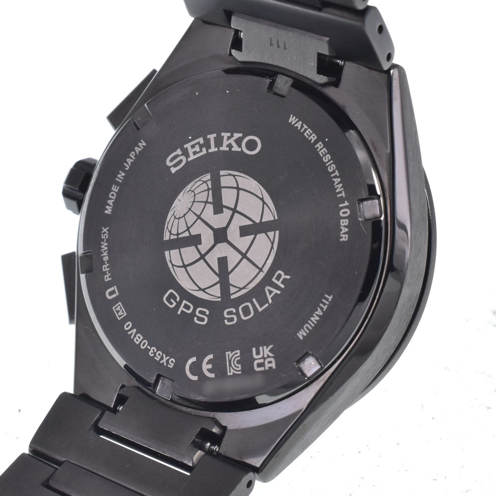 SEIKO Astron 5X53-0BV0 Chronograph blue Dial GPS Solar Men's
 Watch B#149446
