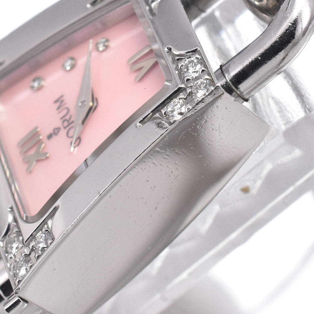 CORUM Trapeze 137.415.47 diamond Pink shell Dial Quartz Ladies
 Watch B#149448