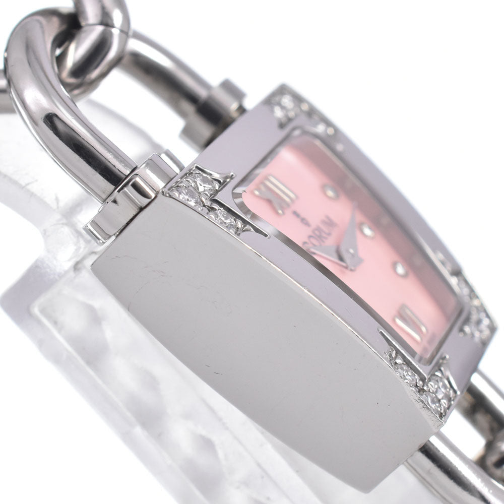 CORUM Trapeze 137.415.47 diamond Pink shell Dial Quartz Ladies
 Watch B#149448