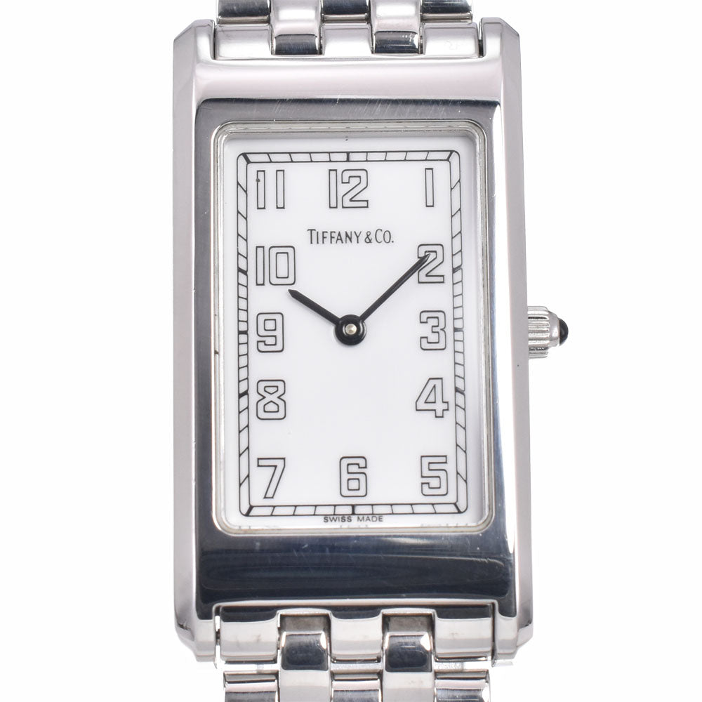 TIFFANY&Co. classic rectangular Stainless Steel white Dial Quartz Men's
 Watch A#149449