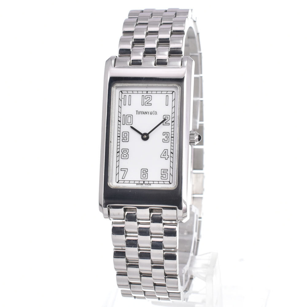 TIFFANY&Co. classic rectangular Stainless Steel white Dial Quartz Men's
 Watch A#149449