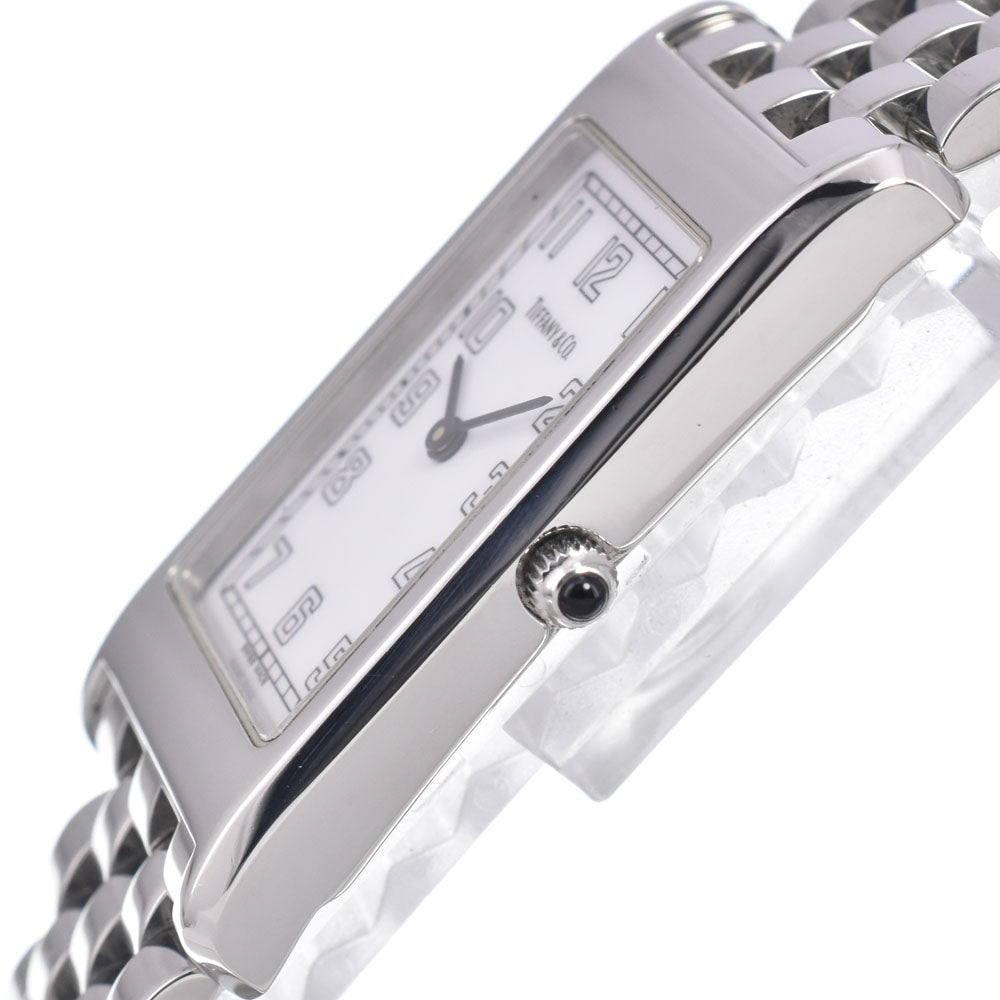 TIFFANY&Co. classic rectangular Stainless Steel white Dial Quartz Men's
 Watch A#149449