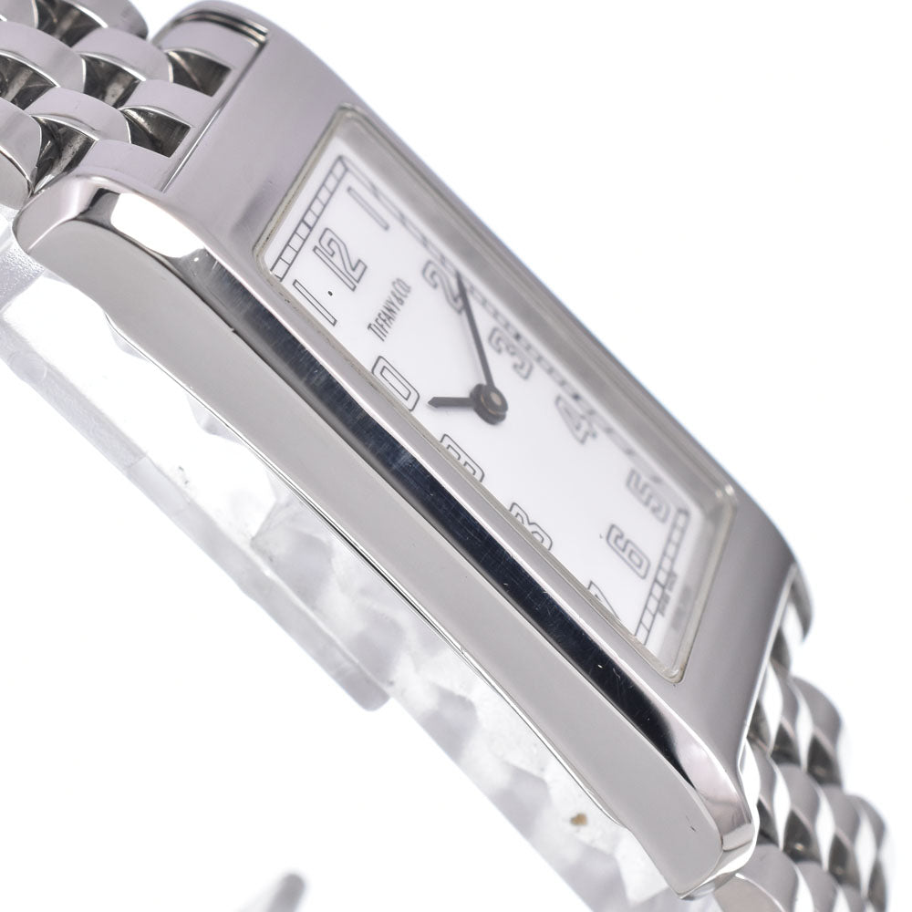 TIFFANY&Co. classic rectangular Stainless Steel white Dial Quartz Men's
 Watch A#149449