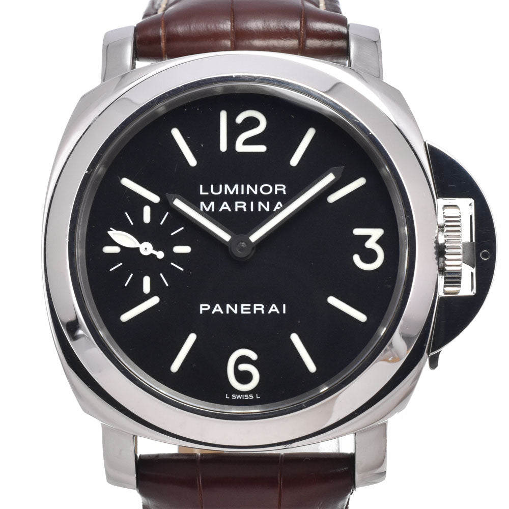 with paper PANERAI Luminor Marina PAM00111 Small second black Dial Hand Winding Men's
 Watch A#149451