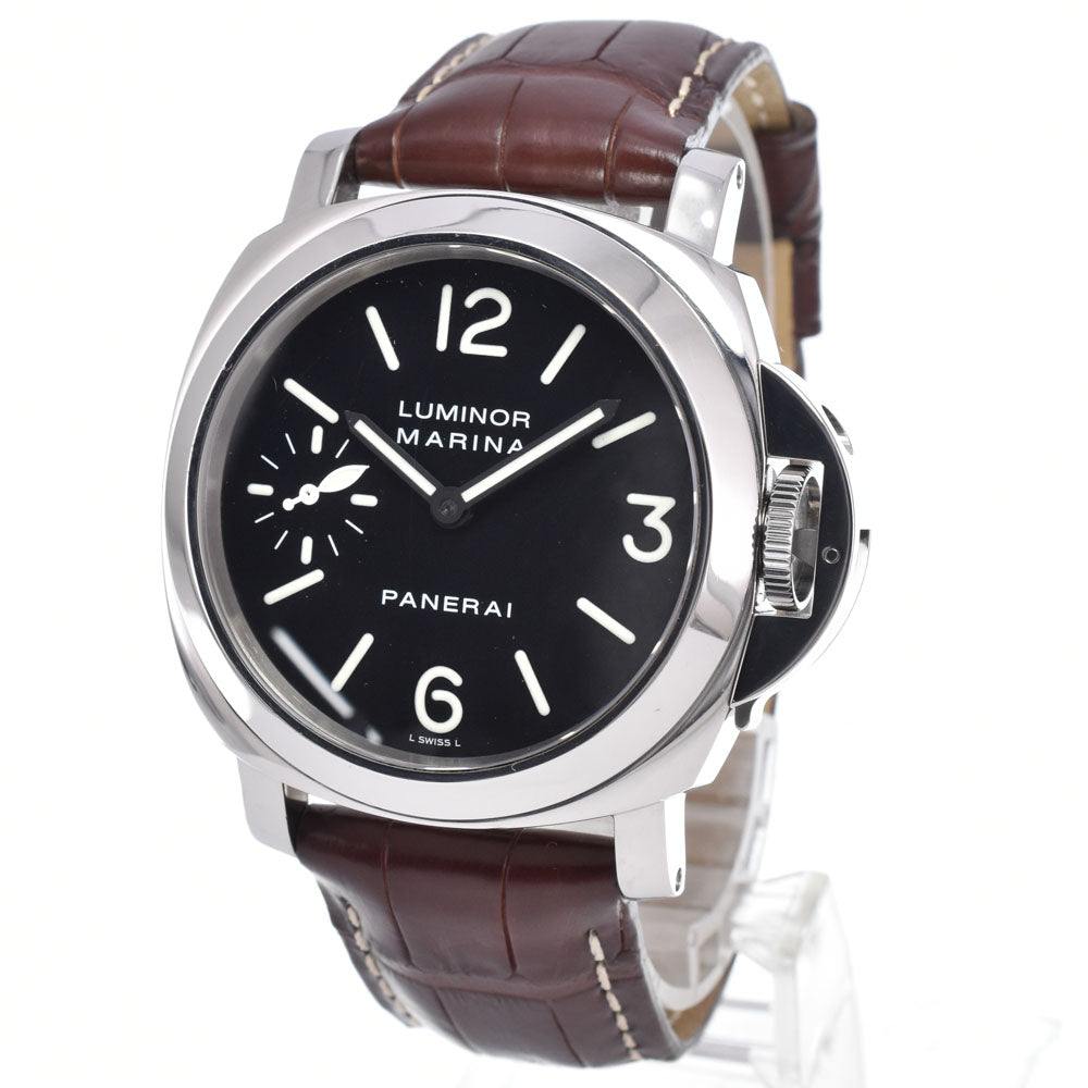 with paper PANERAI Luminor Marina PAM00111 Small second black Dial Hand Winding Men's
 Watch A#149451