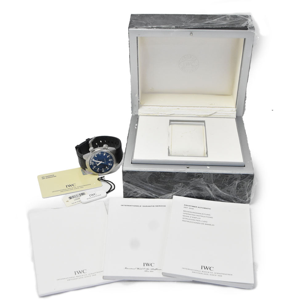 with paper IWC SCHAFFHAUSEN Aquatimer Automatic IW354807 black Dial Automatic Men's
 Watch B#149458