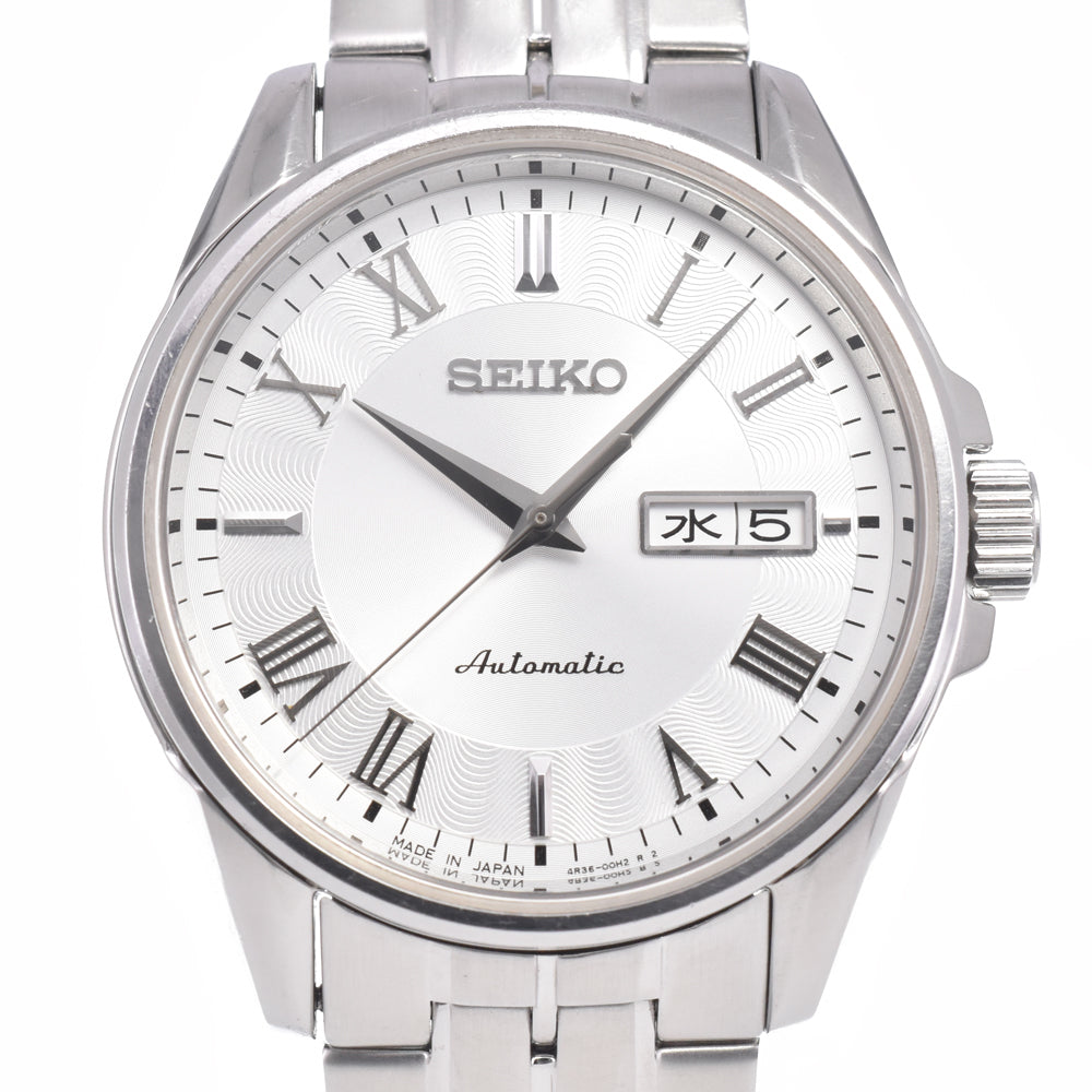 with paper SEIKO Presage 4R36-00M0 Silver Dial Automatic Men's
 Watch B#149460