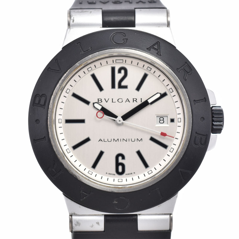 BVLGARI aluminum AL44TA Date Silver Dial Automatic Men's
 Watch A#149462