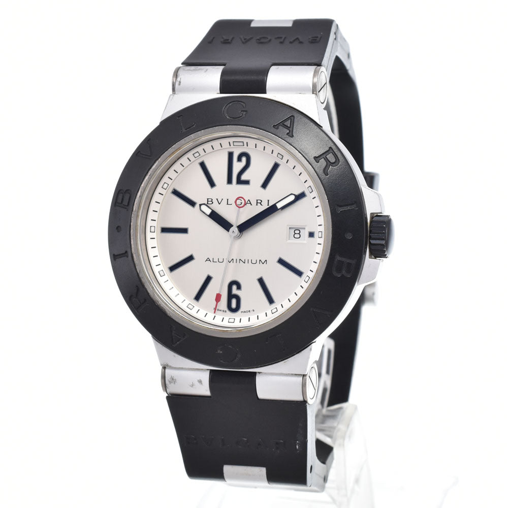 BVLGARI aluminum AL44TA Date Silver Dial Automatic Men's
 Watch A#149462