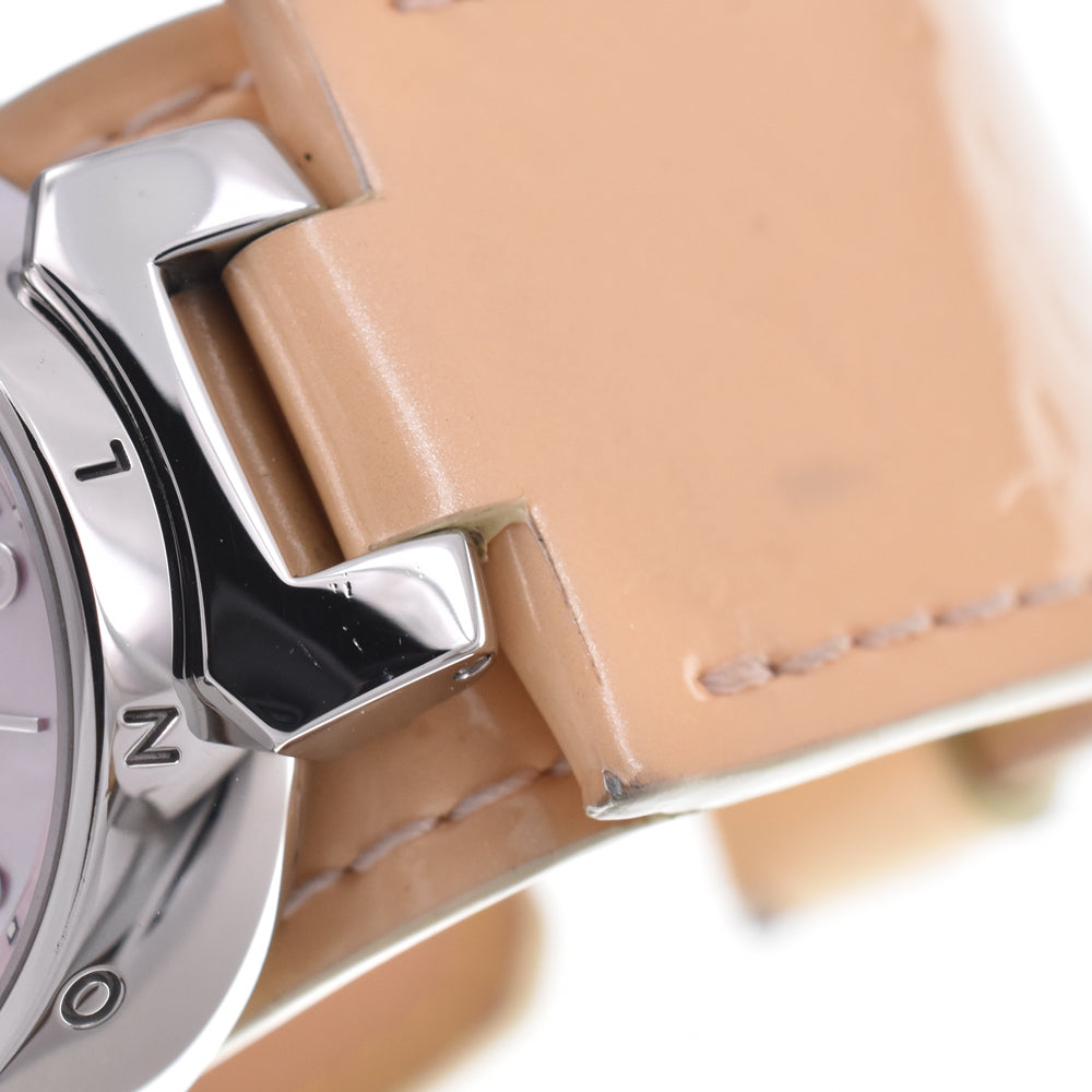 LOUIS VUITTON Tambour Q1216 Pink shell Dial Quartz Ladies
 Watch B#149463