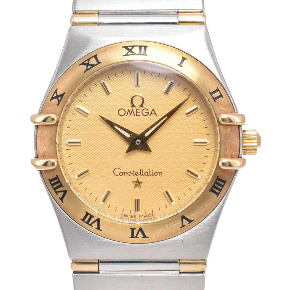 OMEGA Constellation Mini 1362.10 Stainless Steel/K18YG Half Bar gold Dial Quartz Ladies
 Watch C#149464