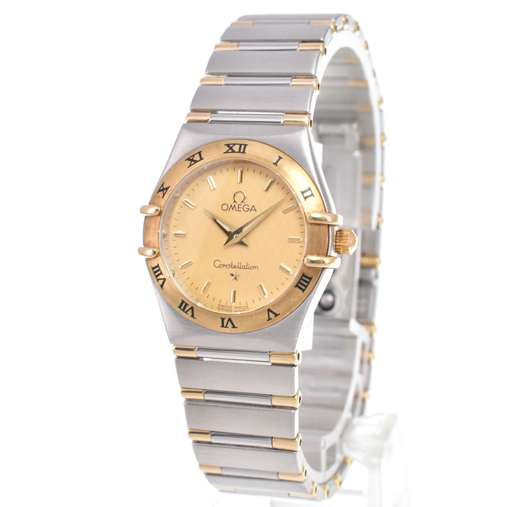 OMEGA Constellation Mini 1362.10 Stainless Steel/K18YG Half Bar gold Dial Quartz Ladies
 Watch C#149464