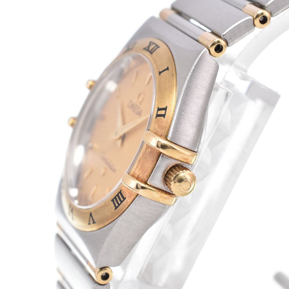 OMEGA Constellation Mini 1362.10 Stainless Steel/K18YG Half Bar gold Dial Quartz Ladies
 Watch C#149464