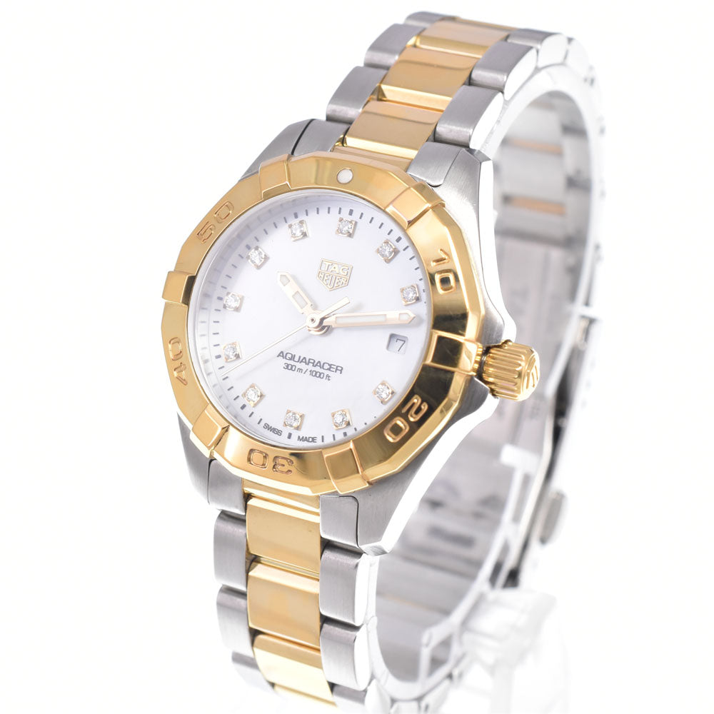 TAG HEUER Aqua racer WBD1422 11P Diamond White shell Dial Quartz Ladies
 Watch C#149465