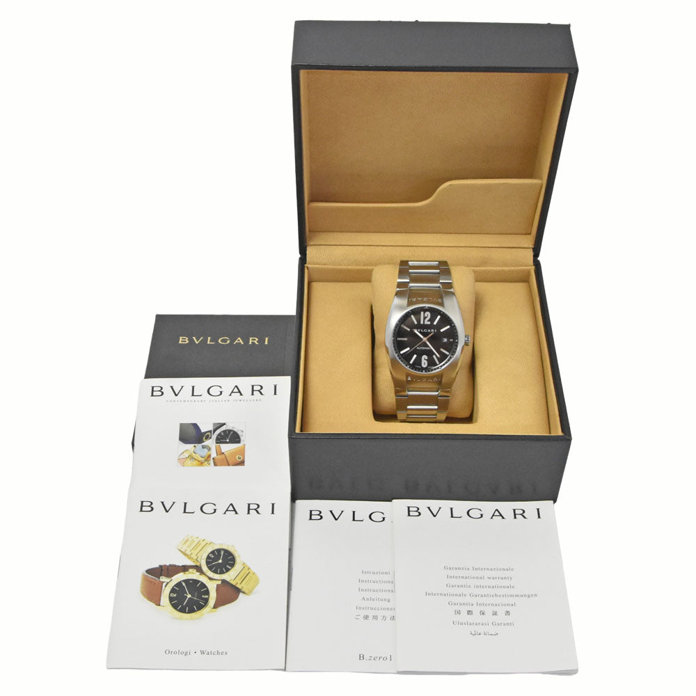 with paper BVLGARI Elgon EG40S black Dial Automatic Men's
 Watch B#149471