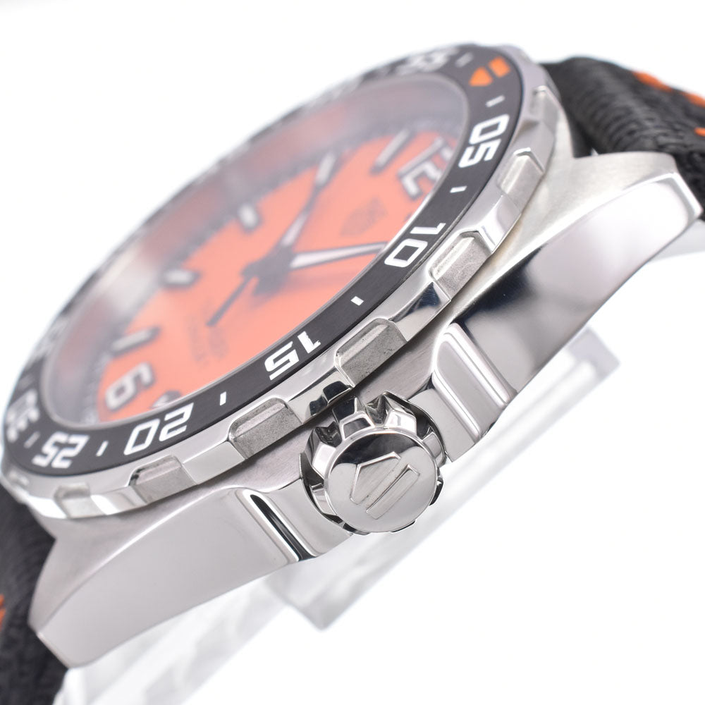 with paper TAG HEUER Formula 1 WAZ101A.FC8305 Date Orange Dial Quartz Men's
 Watch A#149475