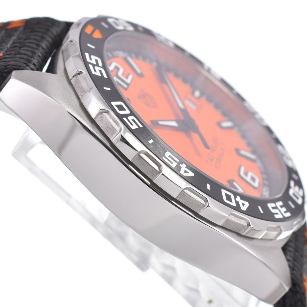 with paper TAG HEUER Formula 1 WAZ101A.FC8305 Date Orange Dial Quartz Men's
 Watch A#149475