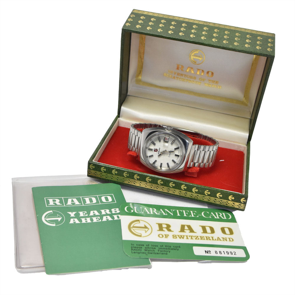 with paper RADO Colonel vintage Cal.2783 Date Silver Dial Automatic Men's
 Watch B#149477