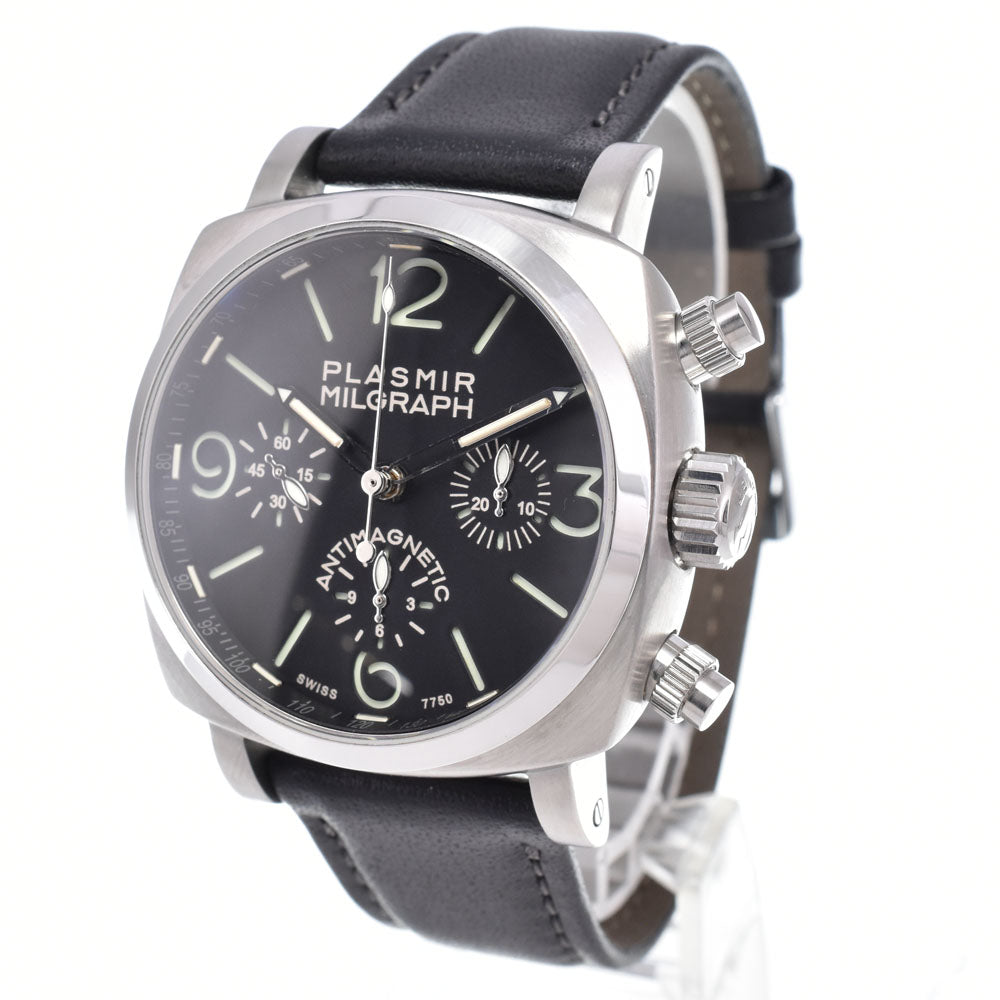 RXW Plasmir Millgraph VJ-1973 Barjou 7750 black Dial Automatic Men's
 Watch B#149478