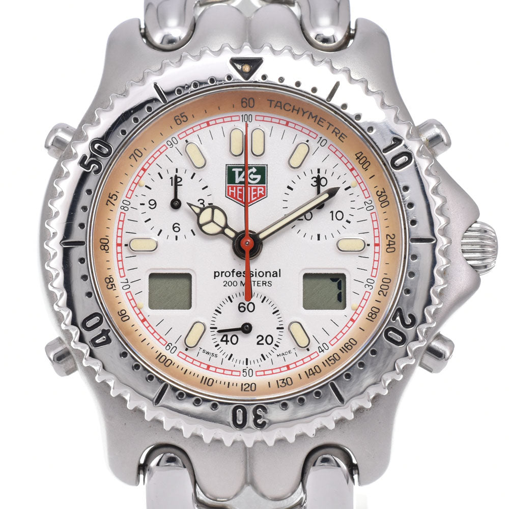 TAG HEUER S/el CG1111-0 Chronograph white Dial Quartz Men's
 Watch B#149480