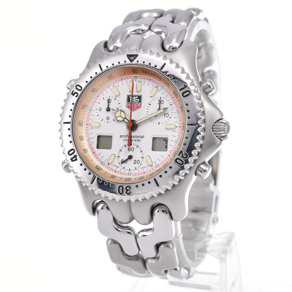 TAG HEUER S/el CG1111-0 Chronograph white Dial Quartz Men's
 Watch B#149480