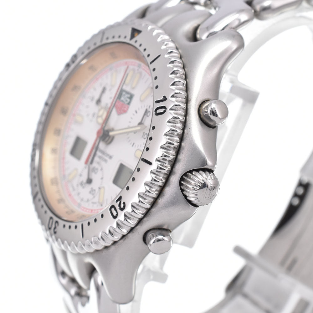 TAG HEUER S/el CG1111-0 Chronograph white Dial Quartz Men's
 Watch B#149480