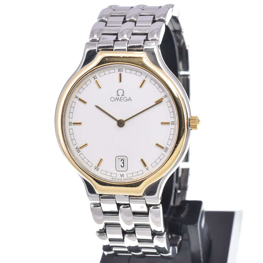 OMEGA De Ville symbol Stainless Steel/K18YG white Dial Quartz Men's
 Watch C#149482