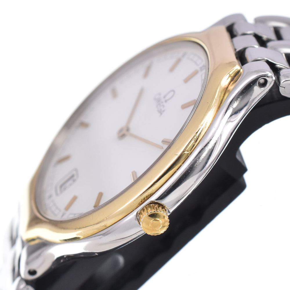 OMEGA De Ville symbol Stainless Steel/K18YG white Dial Quartz Men's
 Watch C#149482