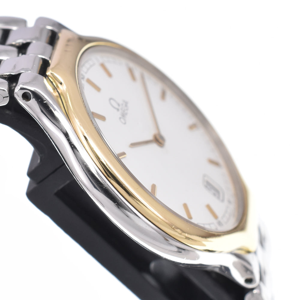 OMEGA De Ville symbol Stainless Steel/K18YG white Dial Quartz Men's
 Watch C#149482