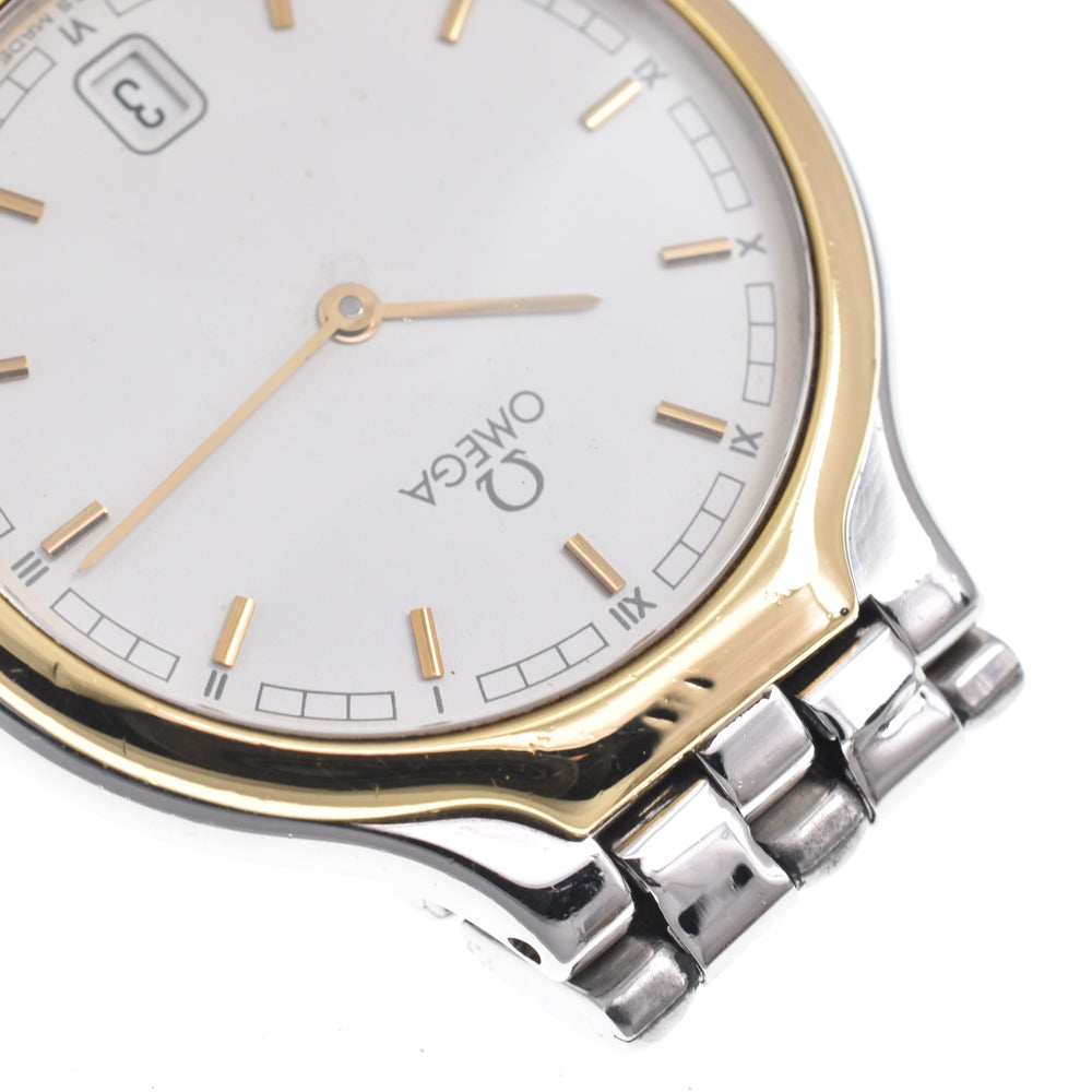 OMEGA De Ville symbol Stainless Steel/K18YG white Dial Quartz Men's
 Watch C#149482