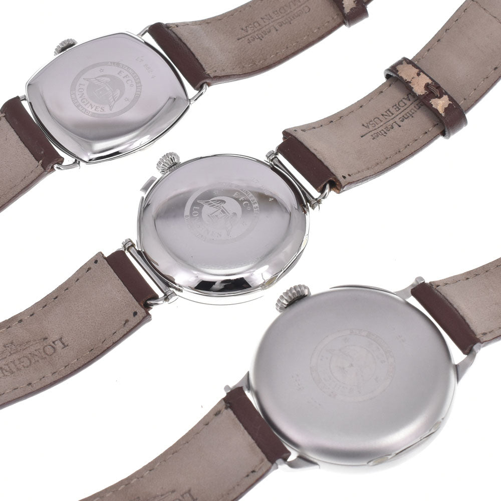 with paper LONGINES Monuments 15, 25, 30 L7.881.4.23.2(1915)/L7.883.4.23.2(1925)/L7.882.4.73.2(1930) Longines Reissue 3-Piece Set, Limited Edition of 1000 Sets White / Silver Dial Automatic Men's
 Watch B#149487