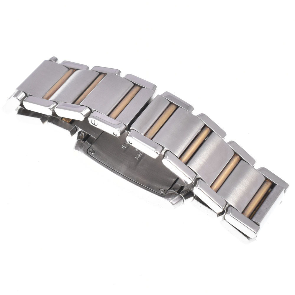 CARTIER Tank francaise MM W51006Q4 Stainless Steel/YG Silver Dial Quartz Unisex
 Watch J#149494