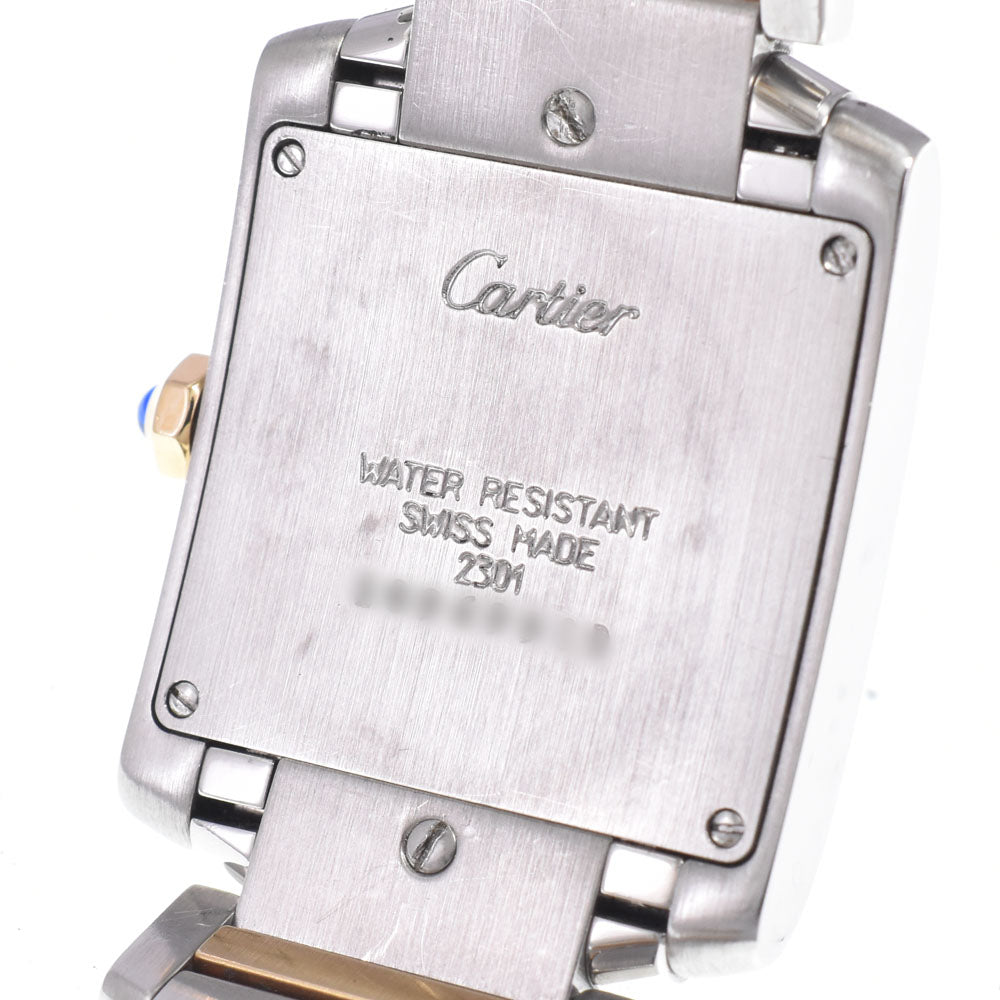 CARTIER Tank francaise MM W51006Q4 Stainless Steel/YG Silver Dial Quartz Unisex
 Watch J#149494